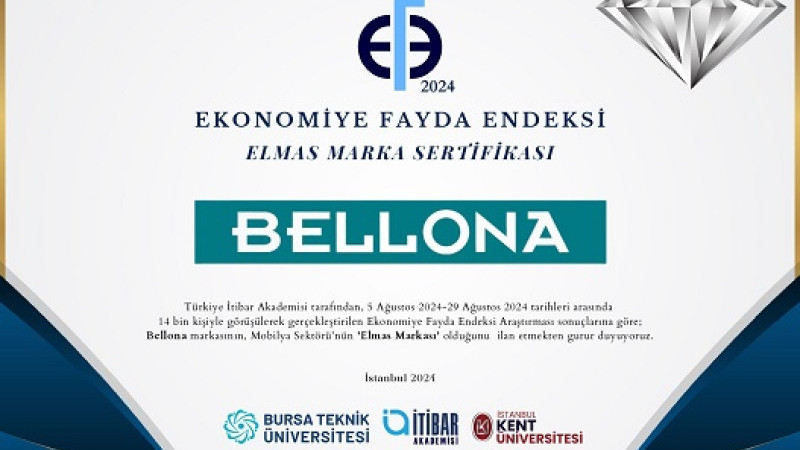 MOBİLYA SEKTÖRÜNÜN ELMAS MARKASI BELLONA!