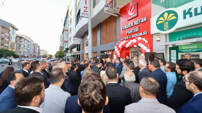 Yeniden Refah Partisi Kayseri İl Başkanlığı Yeni Hizmet Binası,açıldı