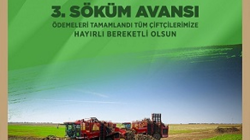 KAYSERİ ŞEKER’DEN ÇİFTÇİYE 3. SÖKÜM AVANSI: 172 MİLYON TL’LİK DESTEK ÜRETİCİYLE BULUŞTU