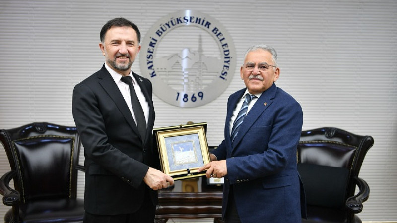 HAVACILIK ŞEHRİ KAYSERİ'DE BAŞKAN BÜYÜKKILIÇ'A TUSAŞ HEYETİNDEN ZİYARET