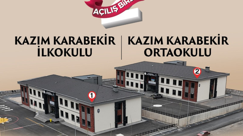 EN ÇOK OKUL YAPAN MELİKGAZİ BELEDİYESİ, KAZIM KARABEKİR’E 2 YENİ OKUL DAHA KAZANDIRDI