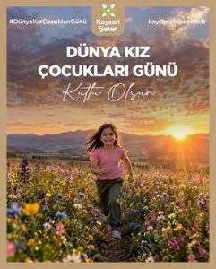Kayseri Şeker olarak, kız çocuklarımızın güvenle büyüdüğü ve geleceğe umutla baktığı yarınlar temennisiyle 11 Ekim Dünya Kız Çocukları Günü’nü kutluyoruz.