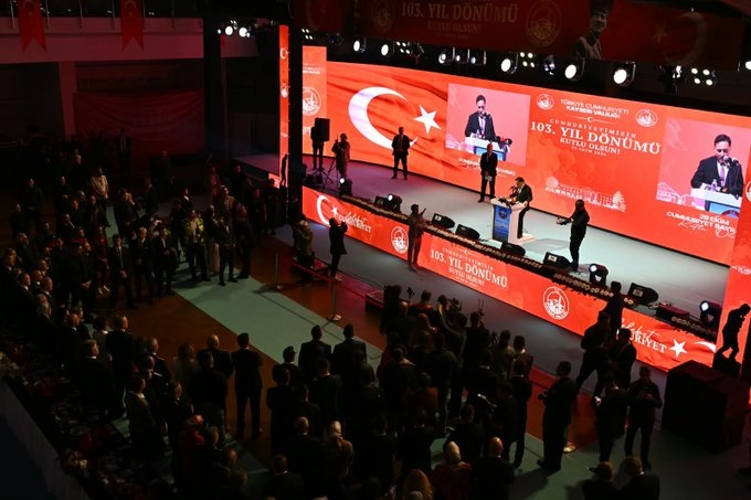Vali Çiçek: Milletimiz, Kayseri’de bayrağına, vatanına olan aşkını bir kez daha haykırdı